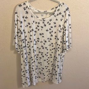 Lane Bryant Floral Tee